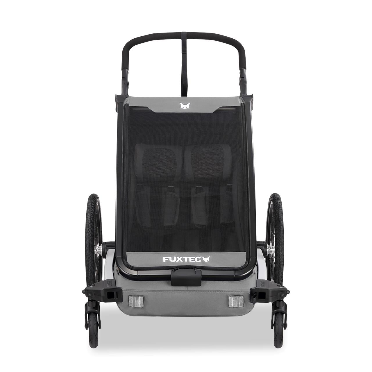 FUXTEC prívesný vozík za bicykel / jogger FX-FA1-SET-GRAY s jogger kolesom