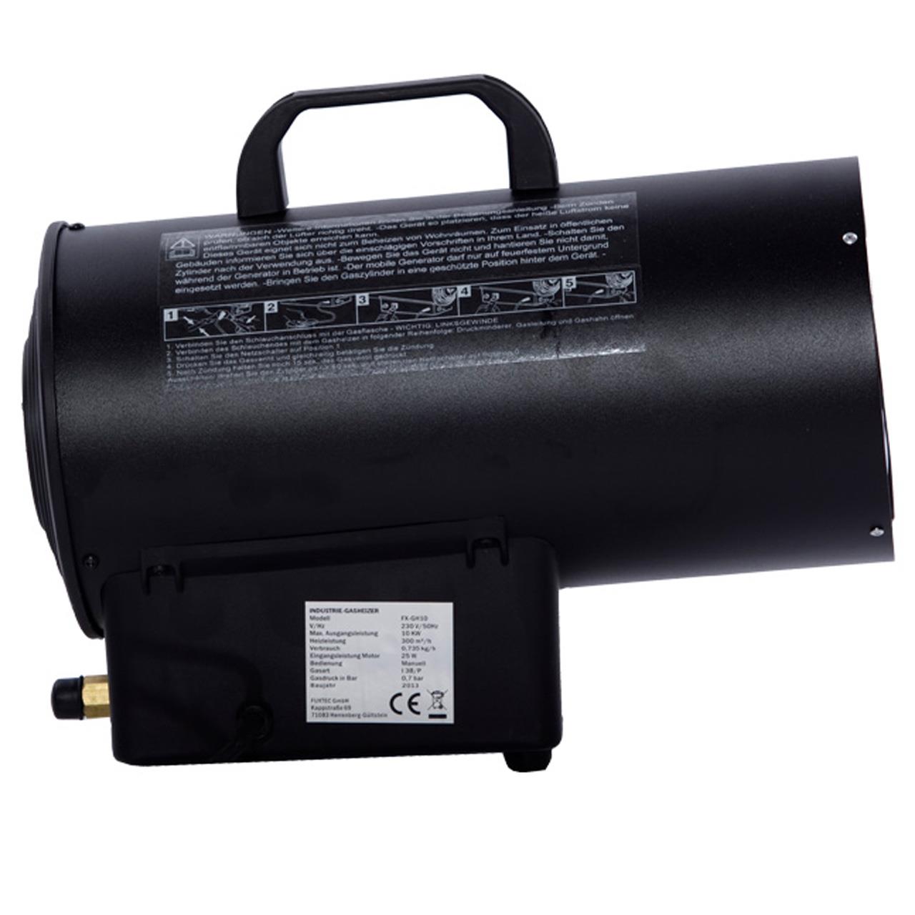 Plynový ohrívac FUXTEC GH10 - tepelný výkon 10 kW