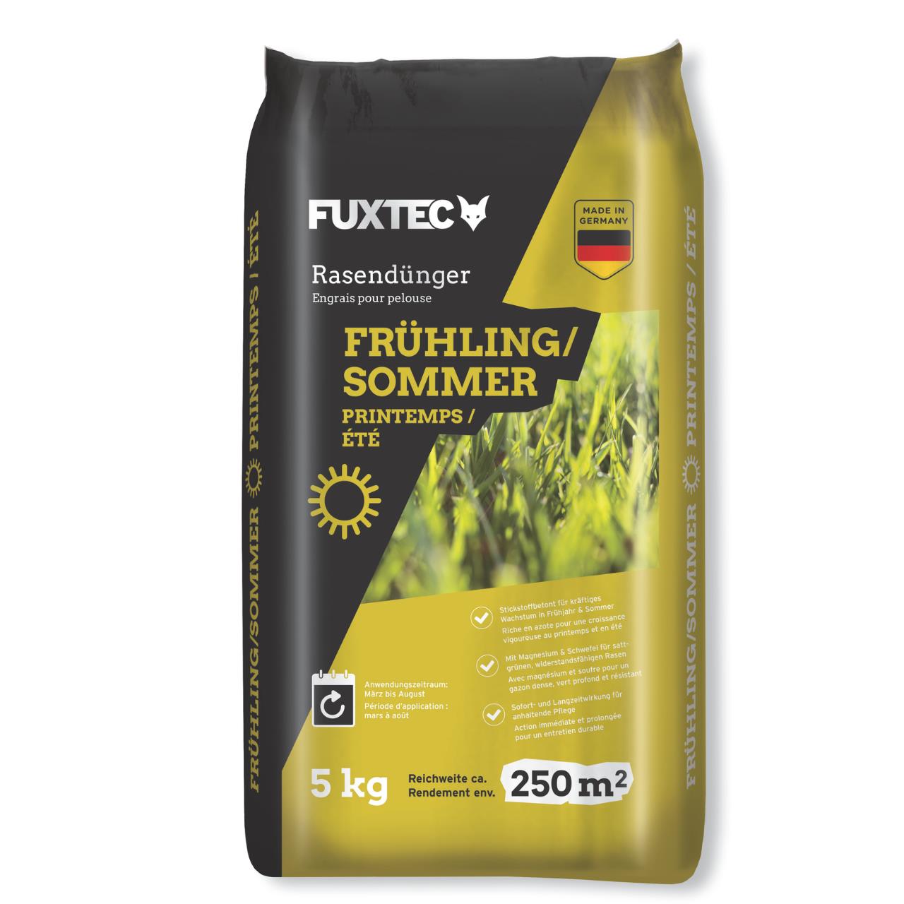 FUXTEC hnojivo na trávnik jar/leto FX-RDFS 5 kg na 250 m2