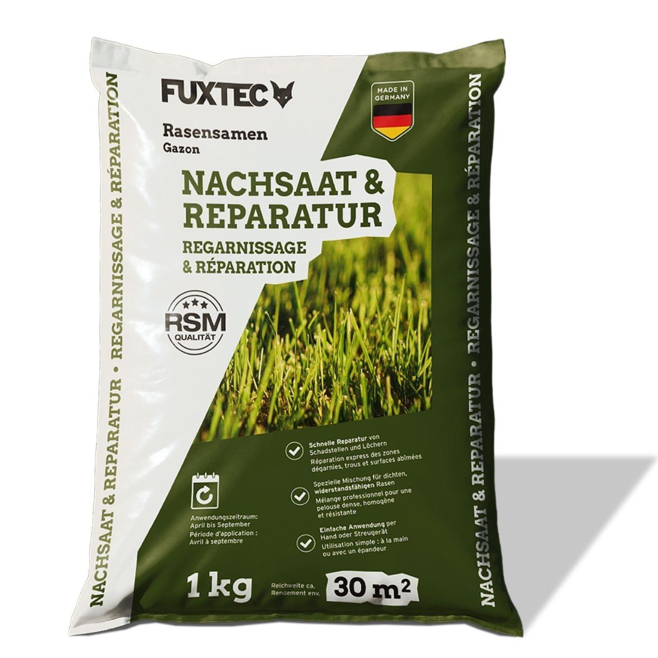 Osivo trávníku FUXTEC FX-RSNR1 - dosévání a opravy