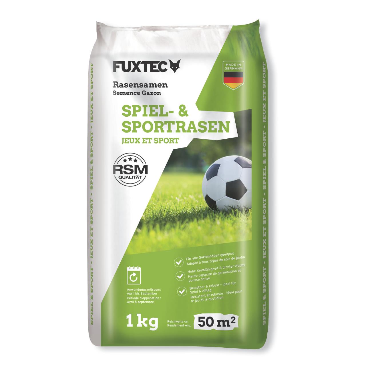 FUXTEC trávnikové osivo FX-RSSP1 1kg hracie a športové trávniky